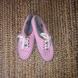 Keds pink polka dot